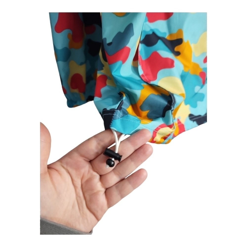 Champion Mens Camo Stadium Packable Rain Windbreaker Hooded Pullover Jacket Sz M - Picture 6 of 10
